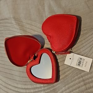 Ann Taylor NWT Heart Compact Mirror
